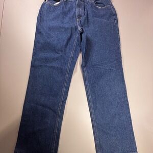 Carhartt Relaxed Fit Jeans Mens 36x32 Blue Denim Workwear Straight Leg